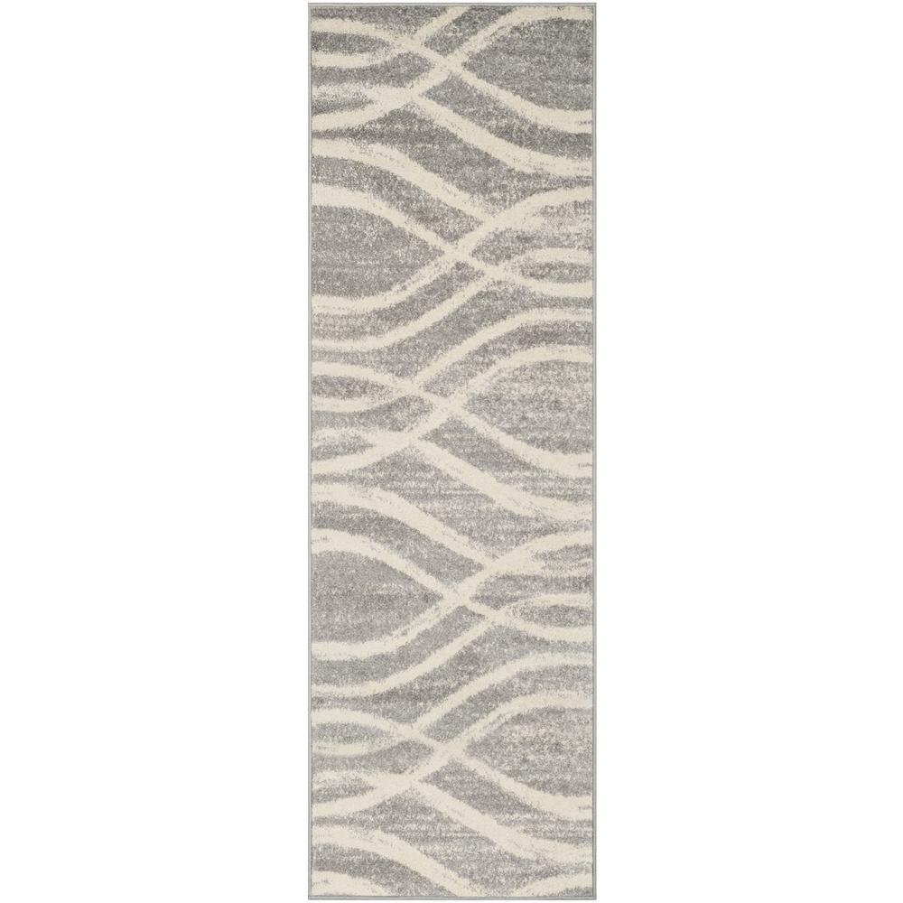 Adirondack, GREY / CREAM, 2'-6" X 10', Area Rug. Picture 1