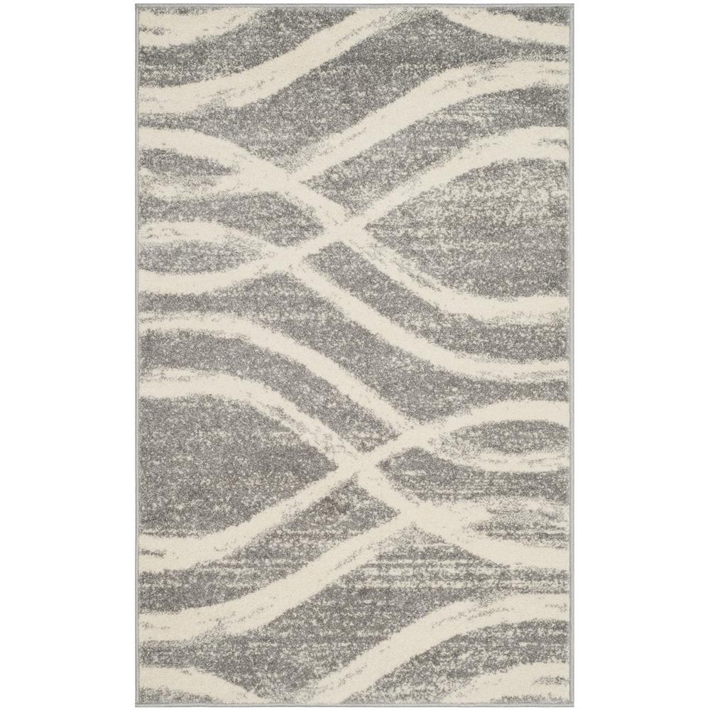 Adirondack, GREY / CREAM, 3' X 5', Area Rug. Picture 1