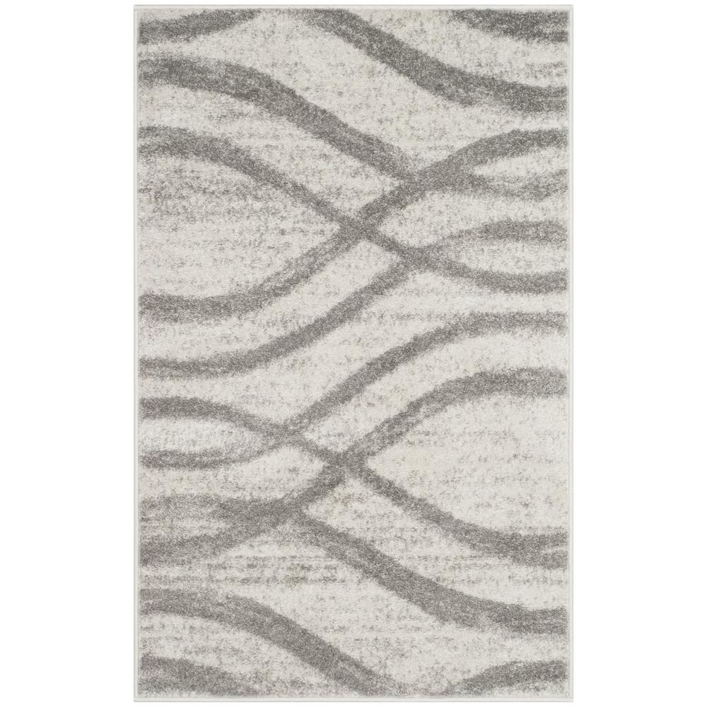 Adirondack, CREAM / GREY, 3' X 5', Area Rug. Picture 1