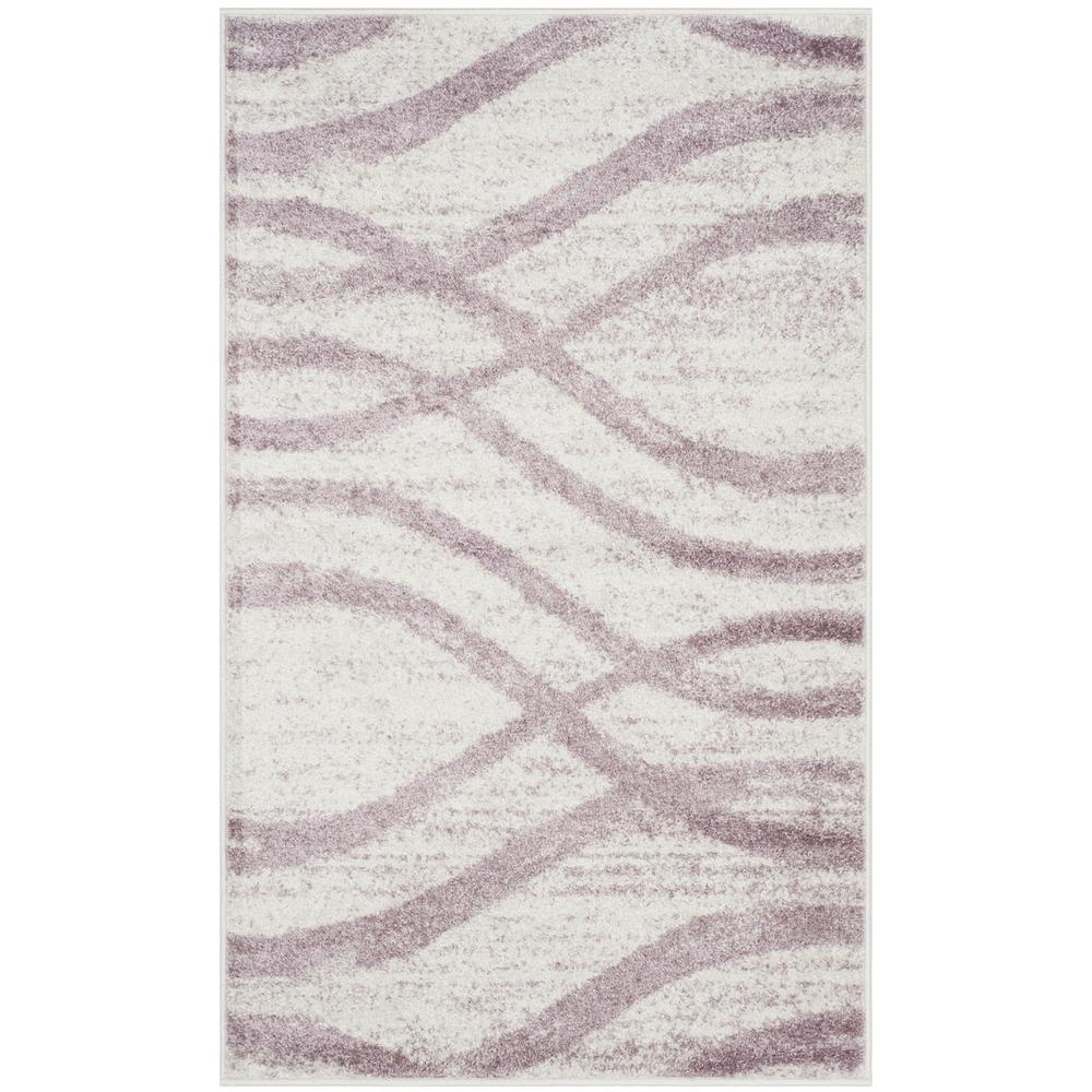 Adirondack, CREAM / PURPLE, 2'-6" X 4', Area Rug. Picture 1