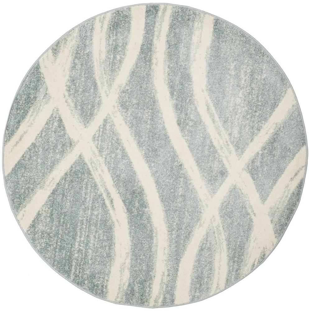Adirondack, CREAM / SLATE, 6' X 6' Round, Area Rug. Picture 1