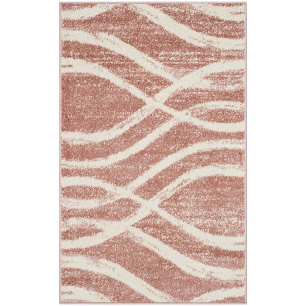 Adirondack, ROSE / CREAM, 3' X 5', Area Rug. Picture 1