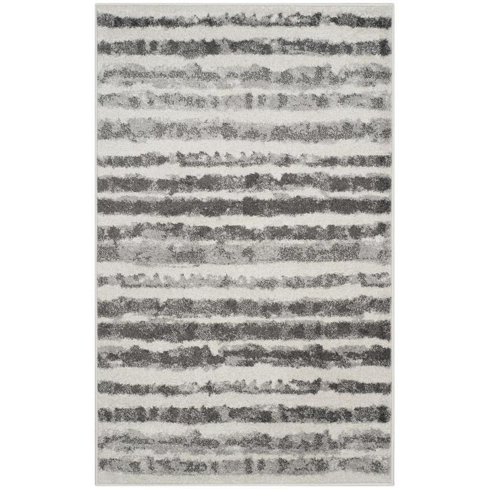 Adirondack, IVORY / CHARCOAL, 2'-6" X 4', Area Rug, ADR126N-24. Picture 1