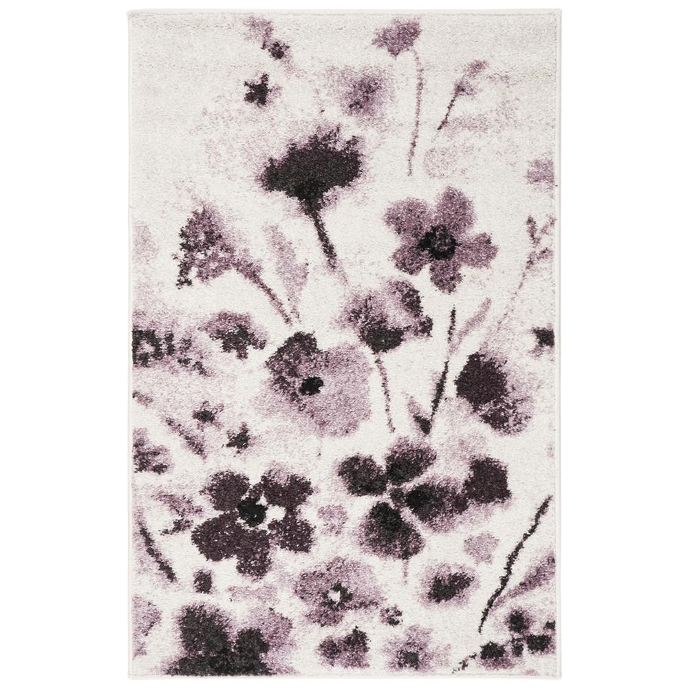 Adirondack, IVORY / PURPLE, 2'-6" X 4', Area Rug, ADR127L-24. Picture 1