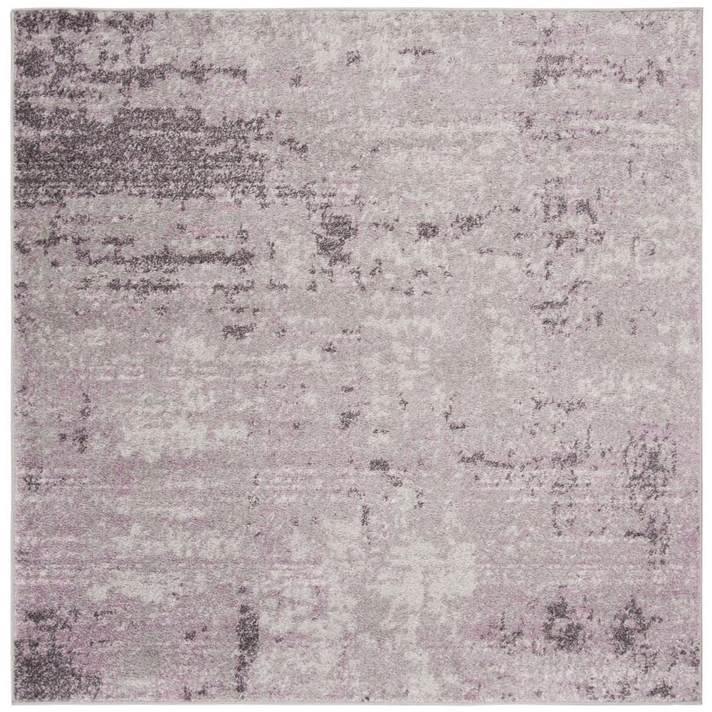Adirondack, LIGHT GREY / PURPLE, 4' X 4' Square, Area Rug, ADR130M-4SQ. Picture 1