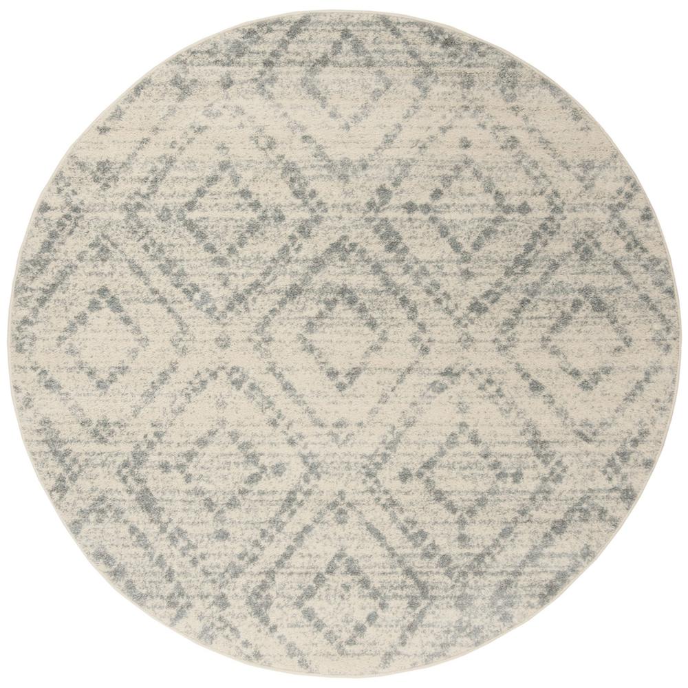Adirondack, IVORY / LIGHT BLUE, 6' X 6' Round, Area Rug, ADR131T-6R. Picture 1