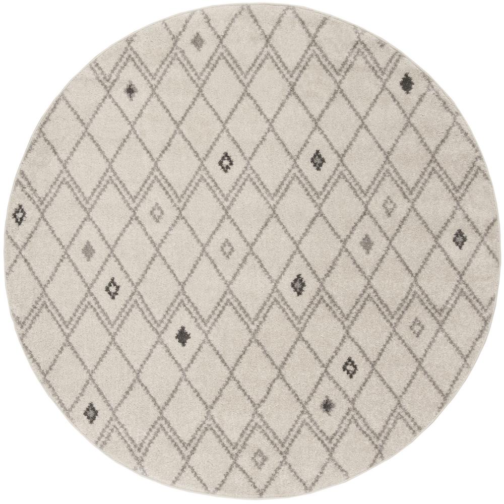 Adirondack, IVORY / GREY, 6' X 6' Round, Area Rug, ADR132B-6R. Picture 1