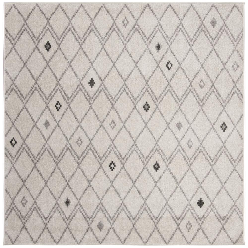 Adirondack, IVORY / GREY, 6' X 6' Square, Area Rug, ADR132B-6SQ. Picture 1