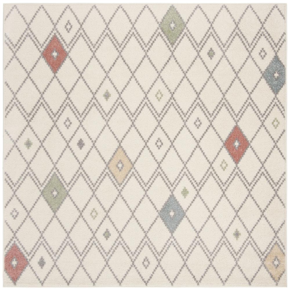 Adirondack, IVORY / MULTI, 6' X 6' Square, Area Rug. Picture 1
