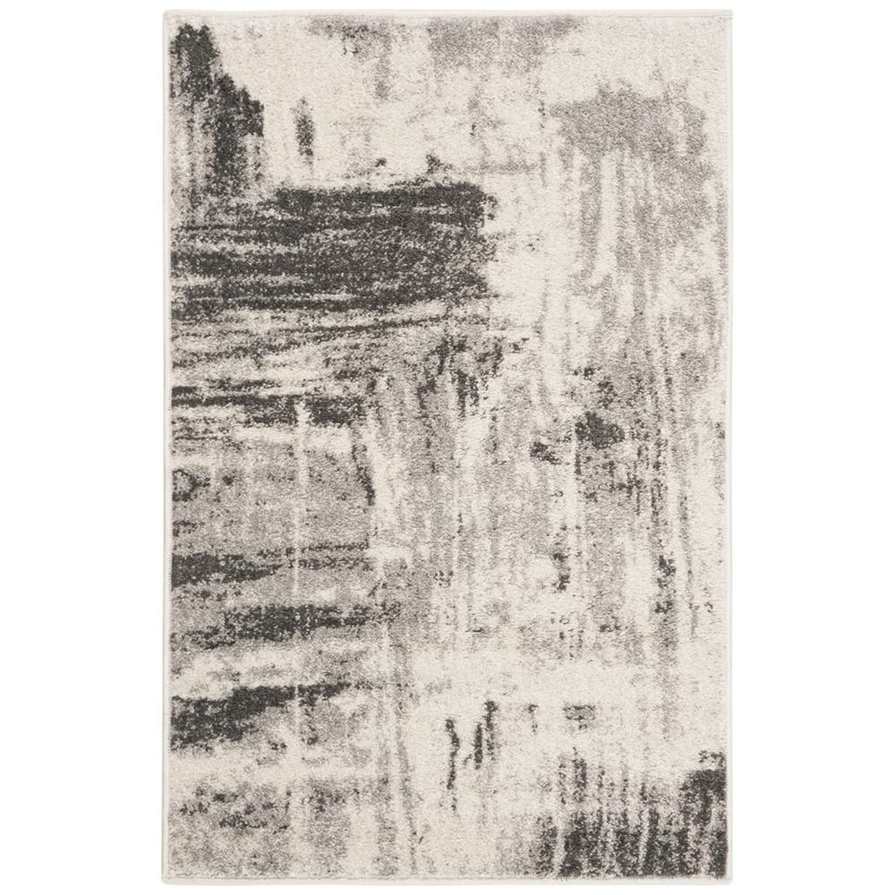 Adirondack, IVORY / GREY, 2'-6" X 4', Area Rug. Picture 1