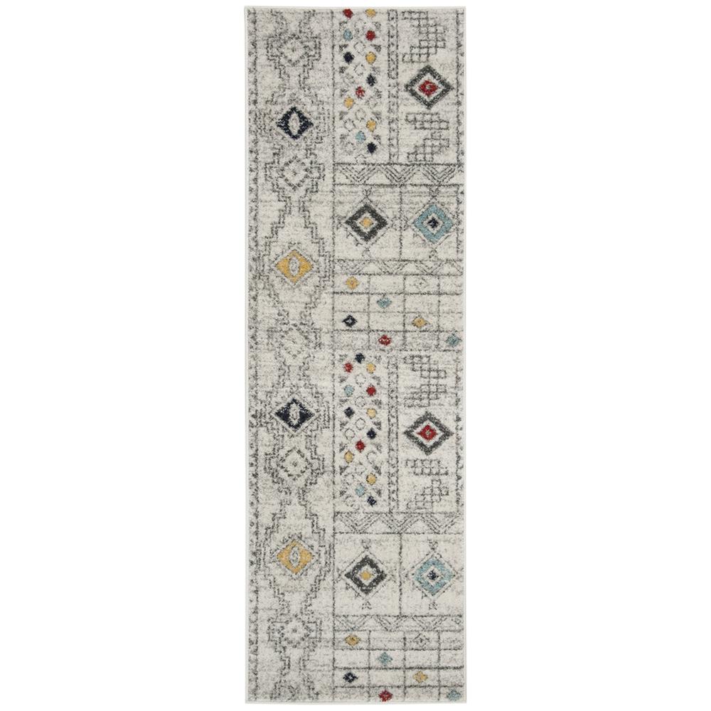 ADIRONDACK, LIGHT GREY / AQUA, 2'-6" X 8', Area Rug. Picture 1