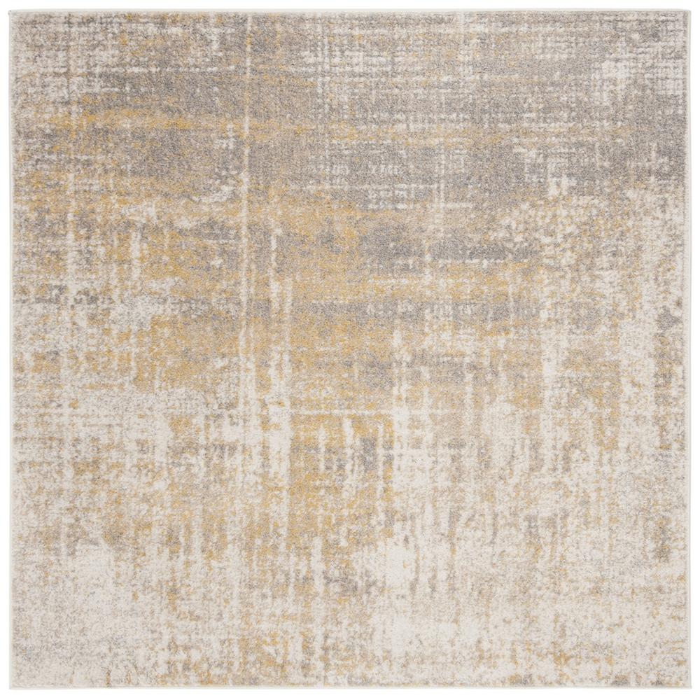 ADIRONDACK, CREME / GOLD, 6' X 6' Square, Area Rug. Picture 1
