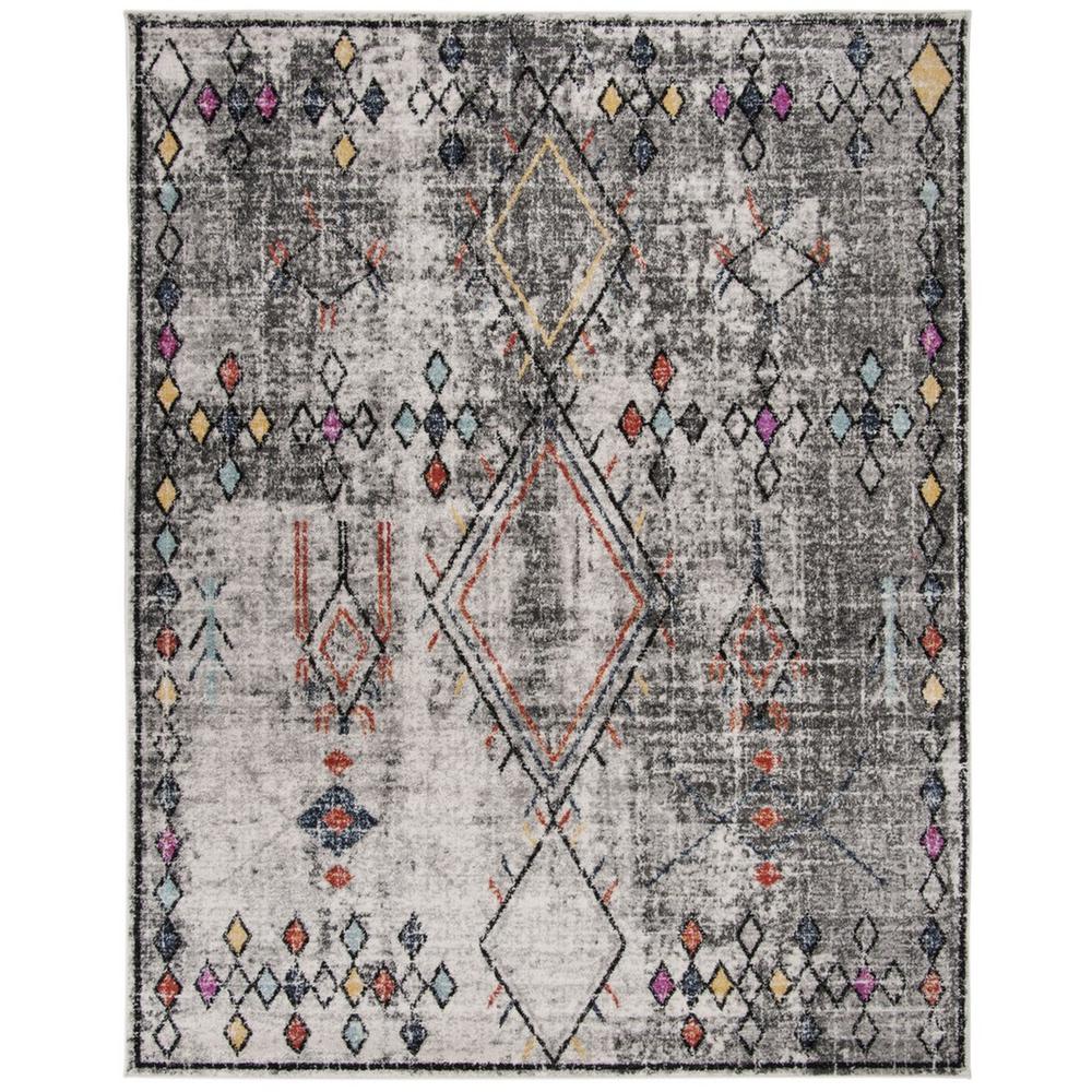 ADIRONDACK, LIGHT GREY / FUCHSIA, 8' X 10', Area Rug, ADR210F-8. Picture 1