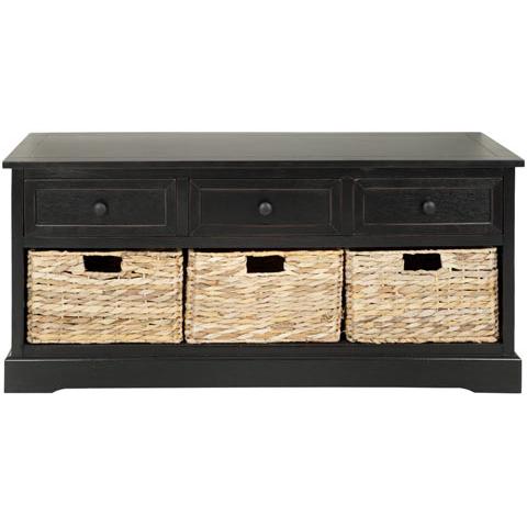 DAMIEN 3 DRAWER STORAGE BENCH, AMH5701B. Picture 1