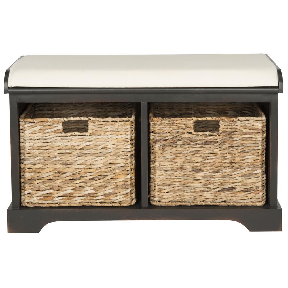 FREDDY WICKER STORAGE BENCH, AMH5736A. Picture 1