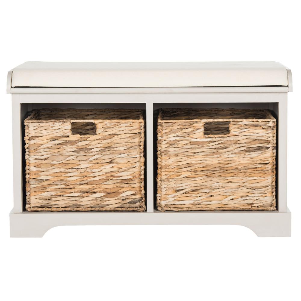FREDDY WICKER STORAGE BENCH, AMH5736F. Picture 1