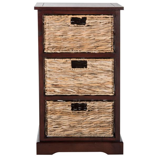 HALLE 3 WICKER BASKET STORAGE SIDE TABLE, AMH5738C. Picture 1