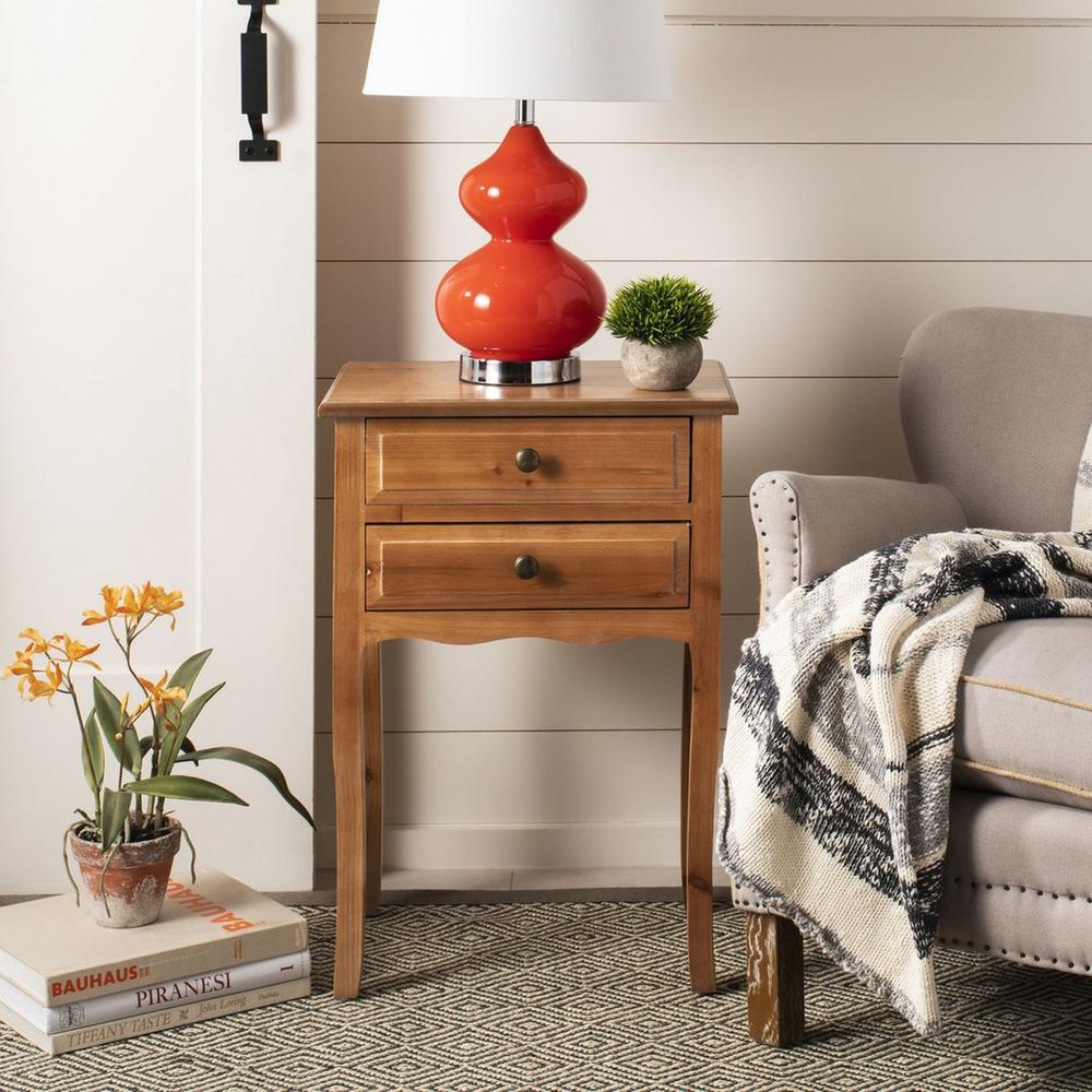 LORI END TABLE WITH STORAGE DRAWERS, AMH6576C. Picture 2