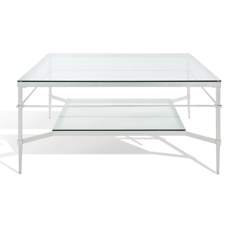 MIEKA SILVER LEAF GLASS COCKTAIL TABLE. Picture 5