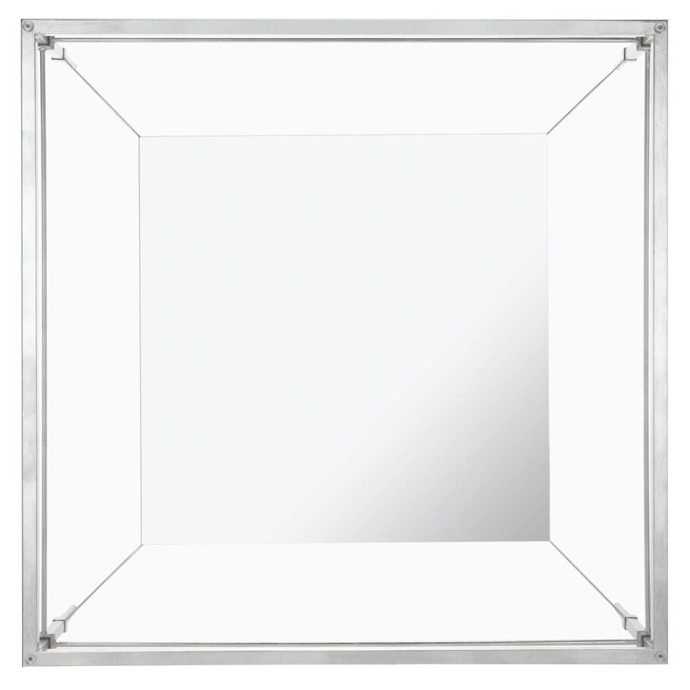 MIEKA SILVER LEAF GLASS COCKTAIL TABLE. Picture 9