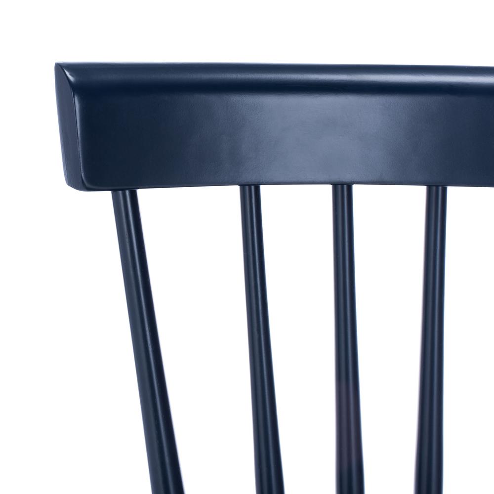 Parker 17''H Spindle Dining Chair (Set Of 2), Navy. Picture 4