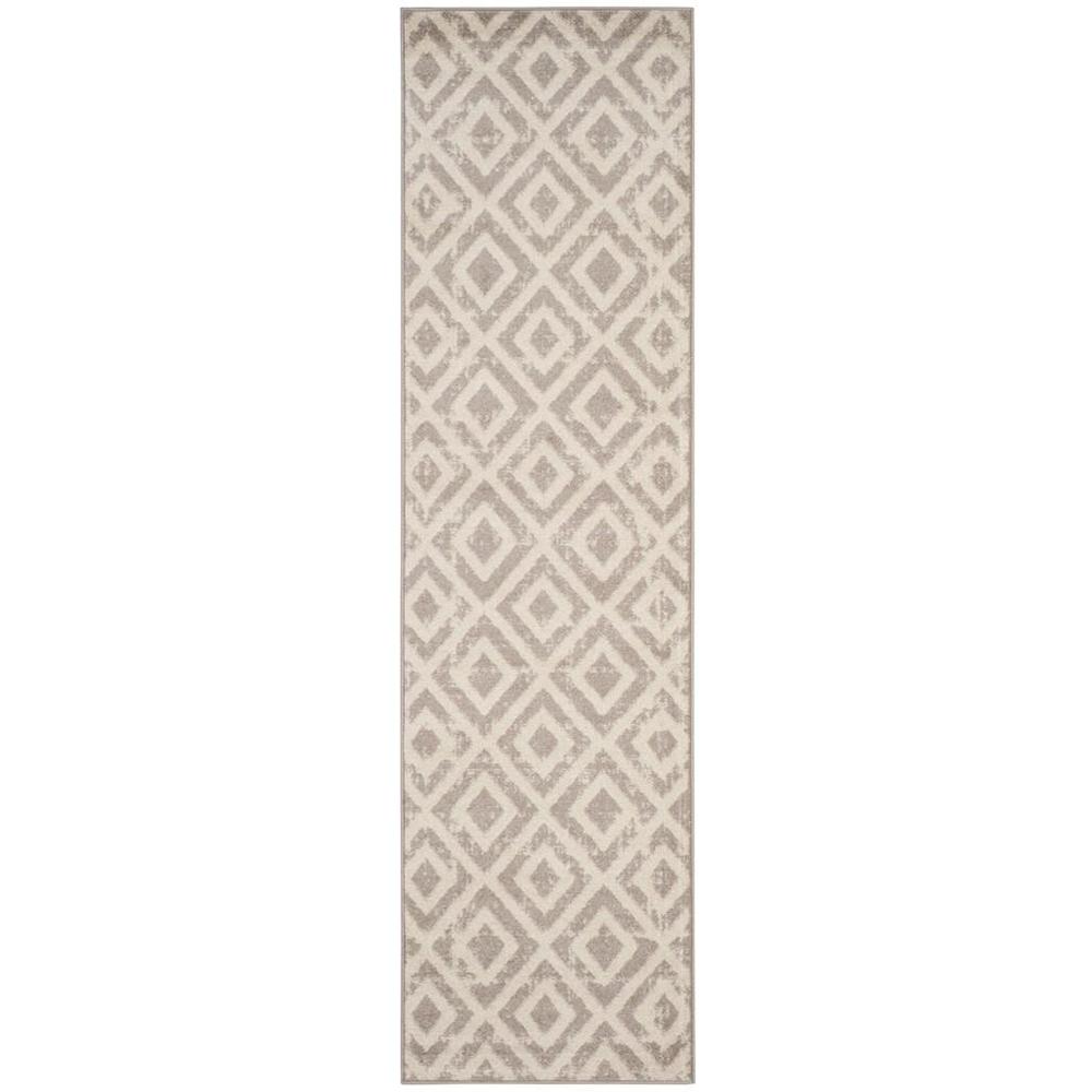 AMSTERDAM, IVORY / MAUVE, 2'-3" X 8', Area Rug, AMS105A-28. Picture 1