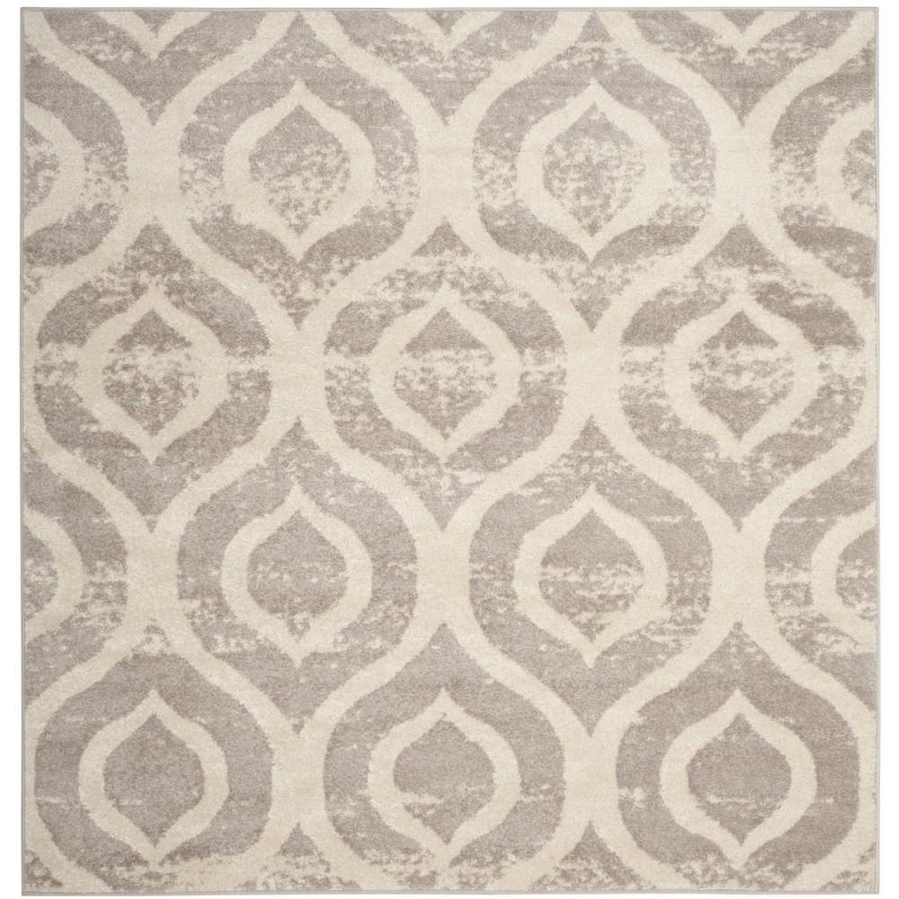 AMSTERDAM, IVORY / MAUVE, 6'-7" X 6'-7" Square, Area Rug, AMS107A-7SQ. Picture 1