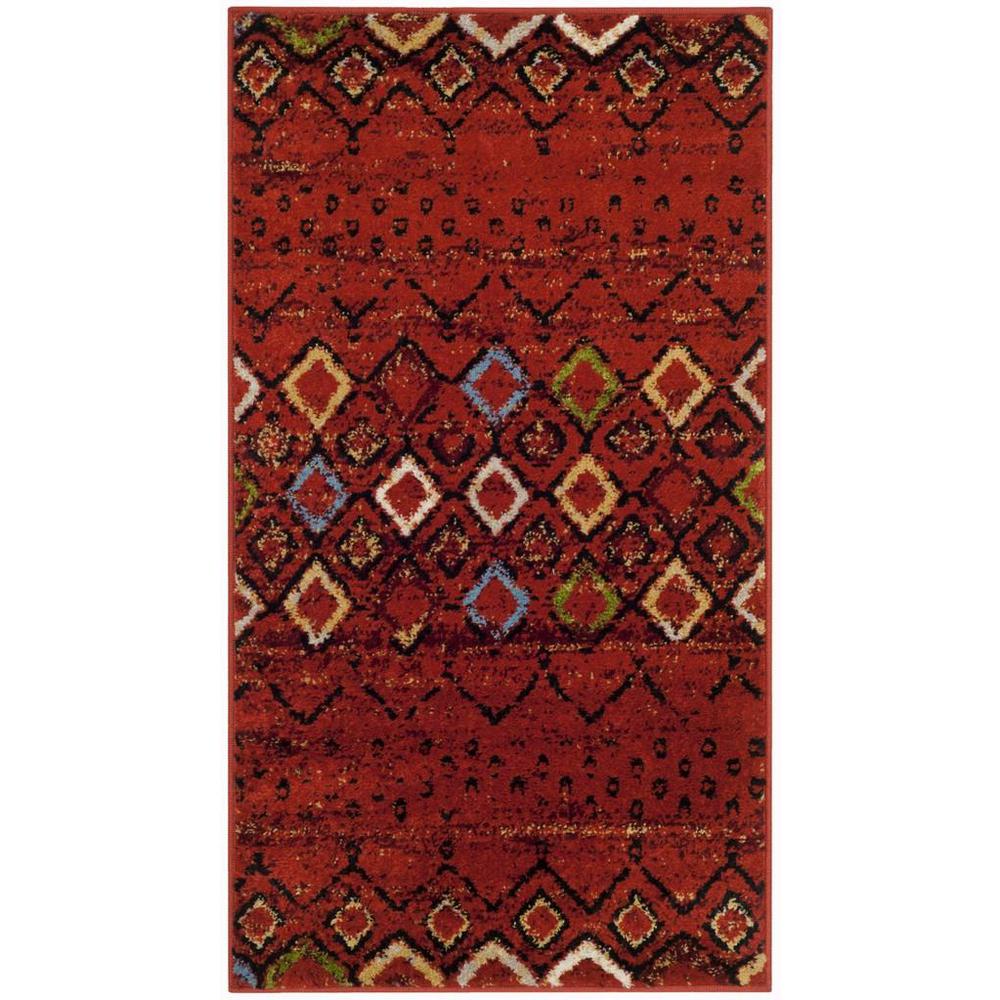 AMSTERDAM, TERRACOTTA / MULTI, 2'-3" X 4', Area Rug. Picture 1