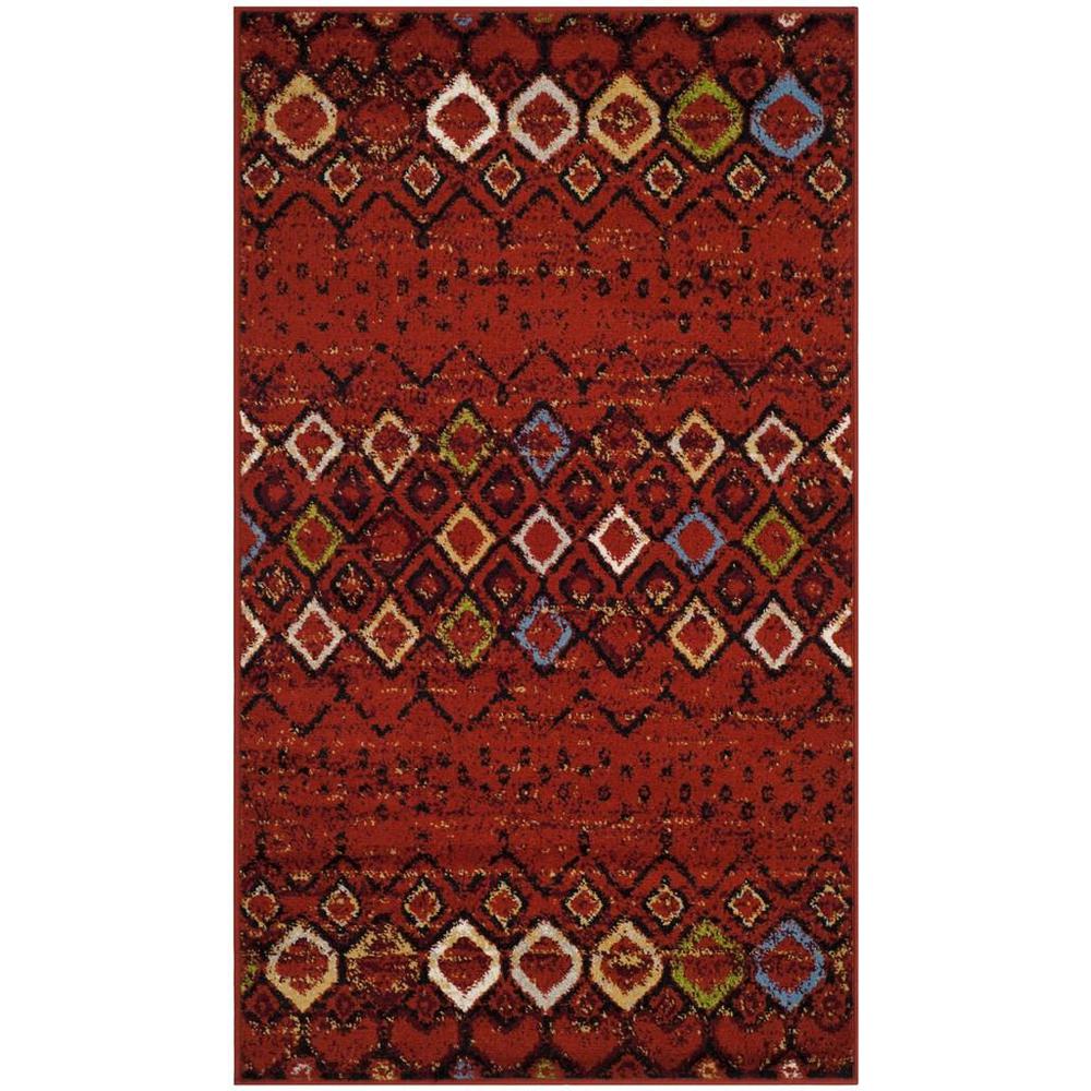 AMSTERDAM, TERRACOTTA / MULTI, 3' X 5', Area Rug. Picture 1