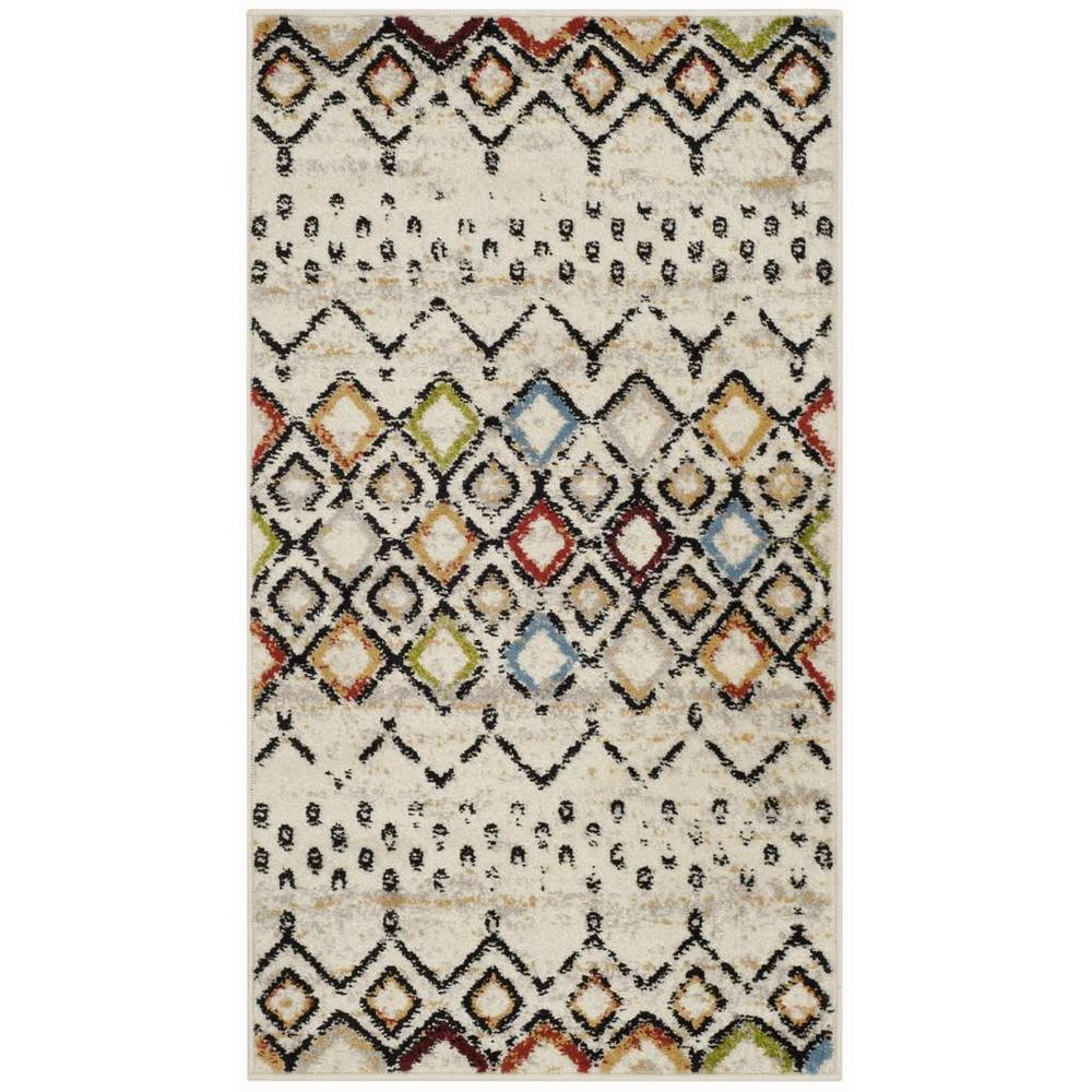 AMSTERDAM, IVORY / MULTI, 2'-3" X 4', Area Rug. Picture 1