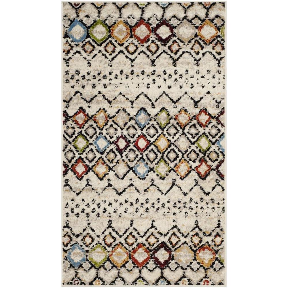 AMSTERDAM, IVORY / MULTI, 3' X 5', Area Rug. Picture 1