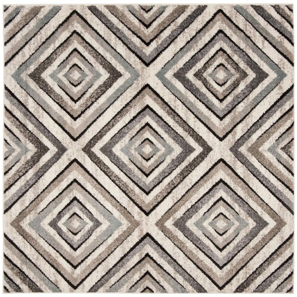 AMSTERDAM, CREAM / BEIGE, 6'-7" X 6'-7" Square, Area Rug, AMS109A-7SQ. Picture 1