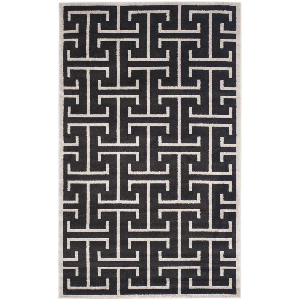 AMHERST, ANTHRACITE / LIGHT GREY, 4' X 6', Area Rug, AMT404G-4. Picture 1