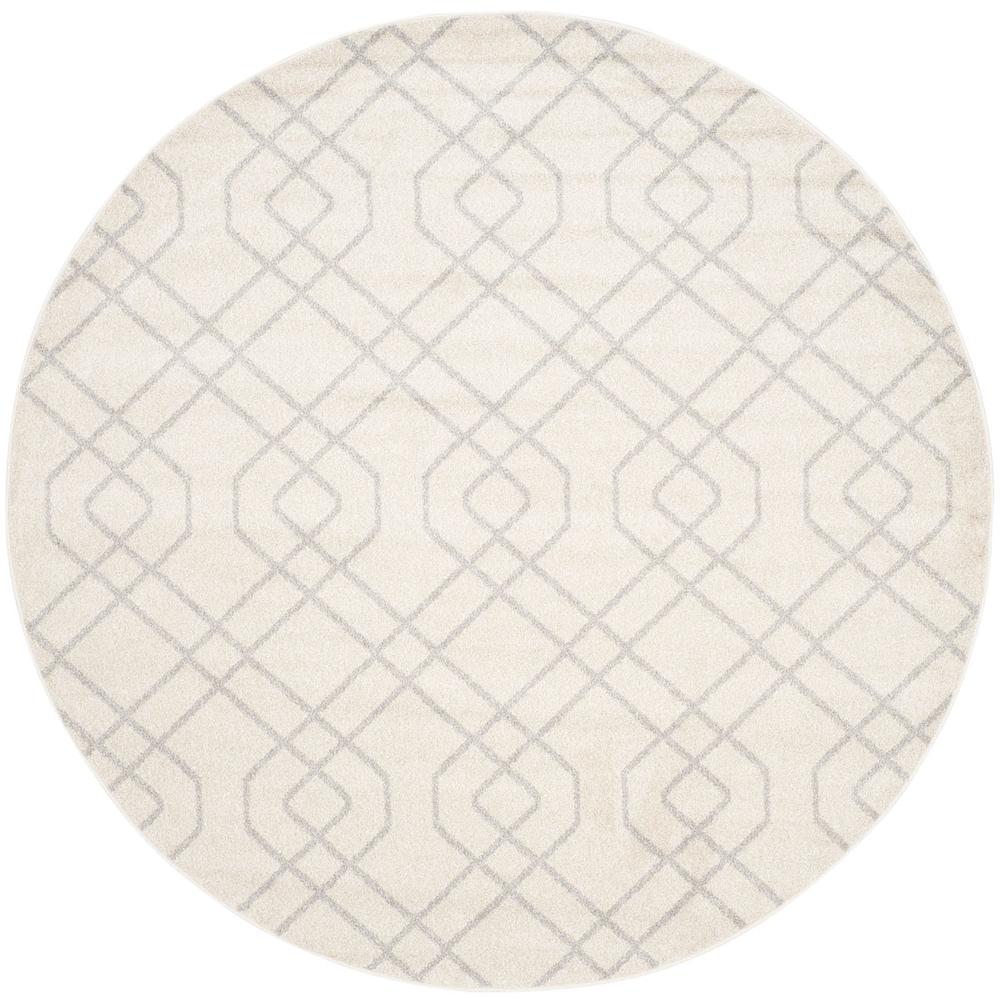 AMHERST, IVORY / LIGHT GREY, 7' X 7' Round, Area Rug, AMT407K-7R. Picture 1