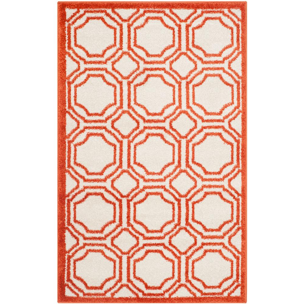 AMHERST, IVORY / ORANGE, 2'-6" X 4', Area Rug, AMT411F-24. Picture 1