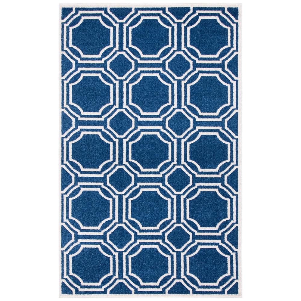AMHERST, NAVY / IVORY, 4' X 6', Area Rug, AMT411P-4. Picture 1