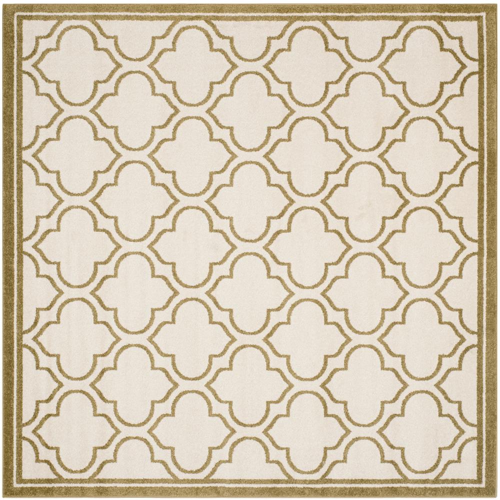 AMHERST, IVORY / LIGHT GREEN, 7' X 7' Square, Area Rug, AMT412A-7SQ. Picture 1