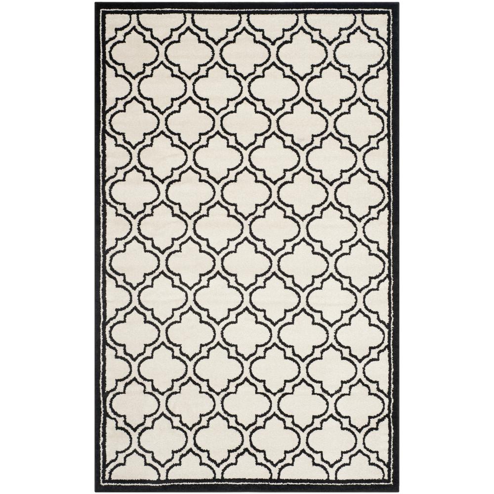 AMHERST, IVORY / ANTHRACITE, 4' X 6', Area Rug. Picture 1