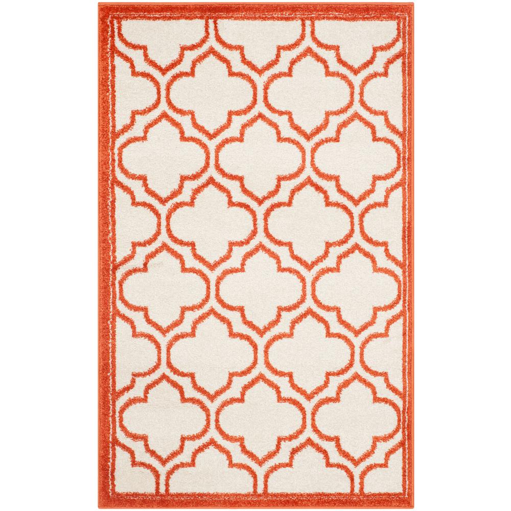 AMHERST, IVORY / ORANGE, 2'-6" X 4', Area Rug, AMT412F-24. Picture 1