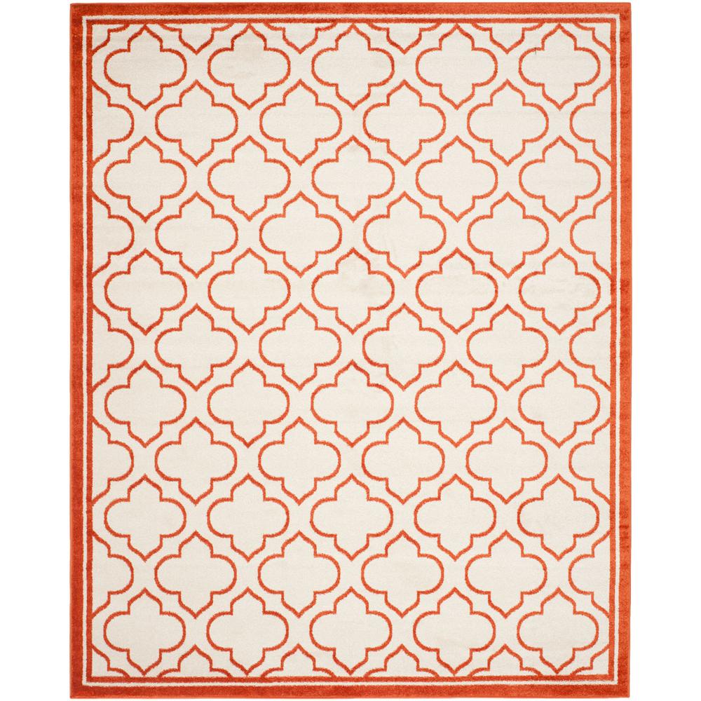 AMHERST, IVORY / ORANGE, 8' X 10', Area Rug, AMT412F-8. Picture 1