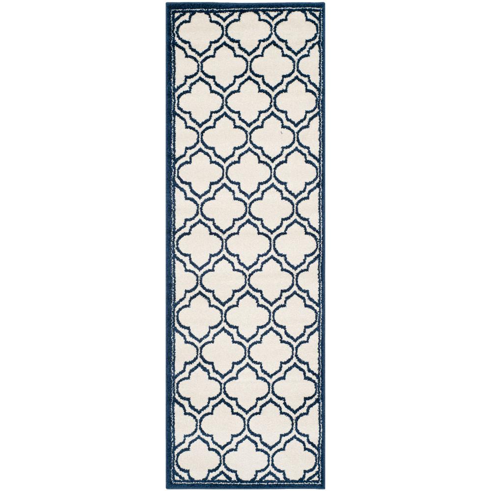 AMHERST, IVORY / NAVY, 2'-3" X 7', Area Rug, AMT412M-27. Picture 1
