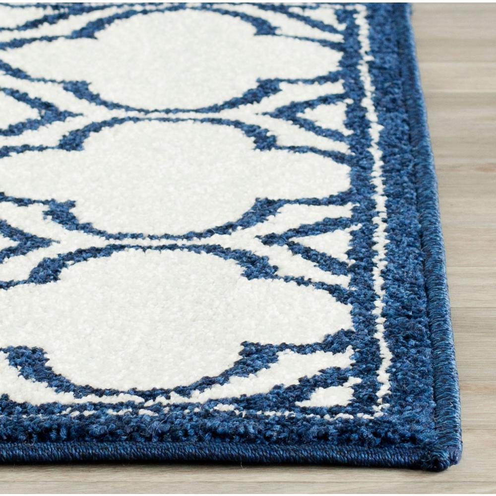AMHERST, IVORY / NAVY, 2'-3" X 9', Area Rug. Picture 1