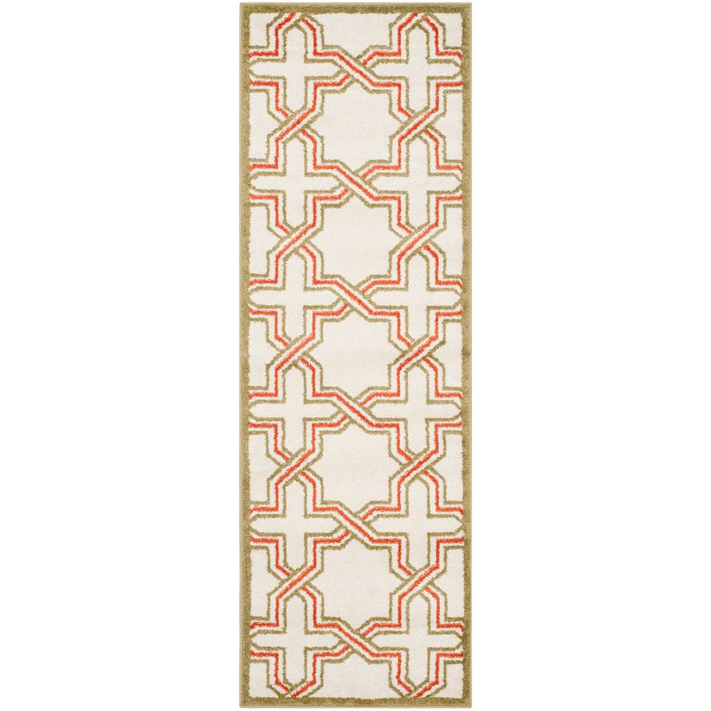 AMHERST, IVORY / LIGHT GREEN, 2'-3" X 7', Area Rug, AMT413A-27. Picture 1