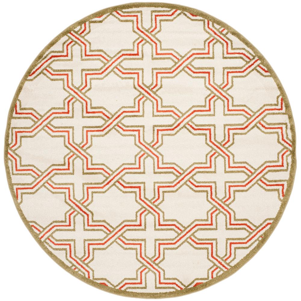 AMHERST, IVORY / LIGHT GREEN, 7' X 7' Round, Area Rug, AMT413A-7R. Picture 1