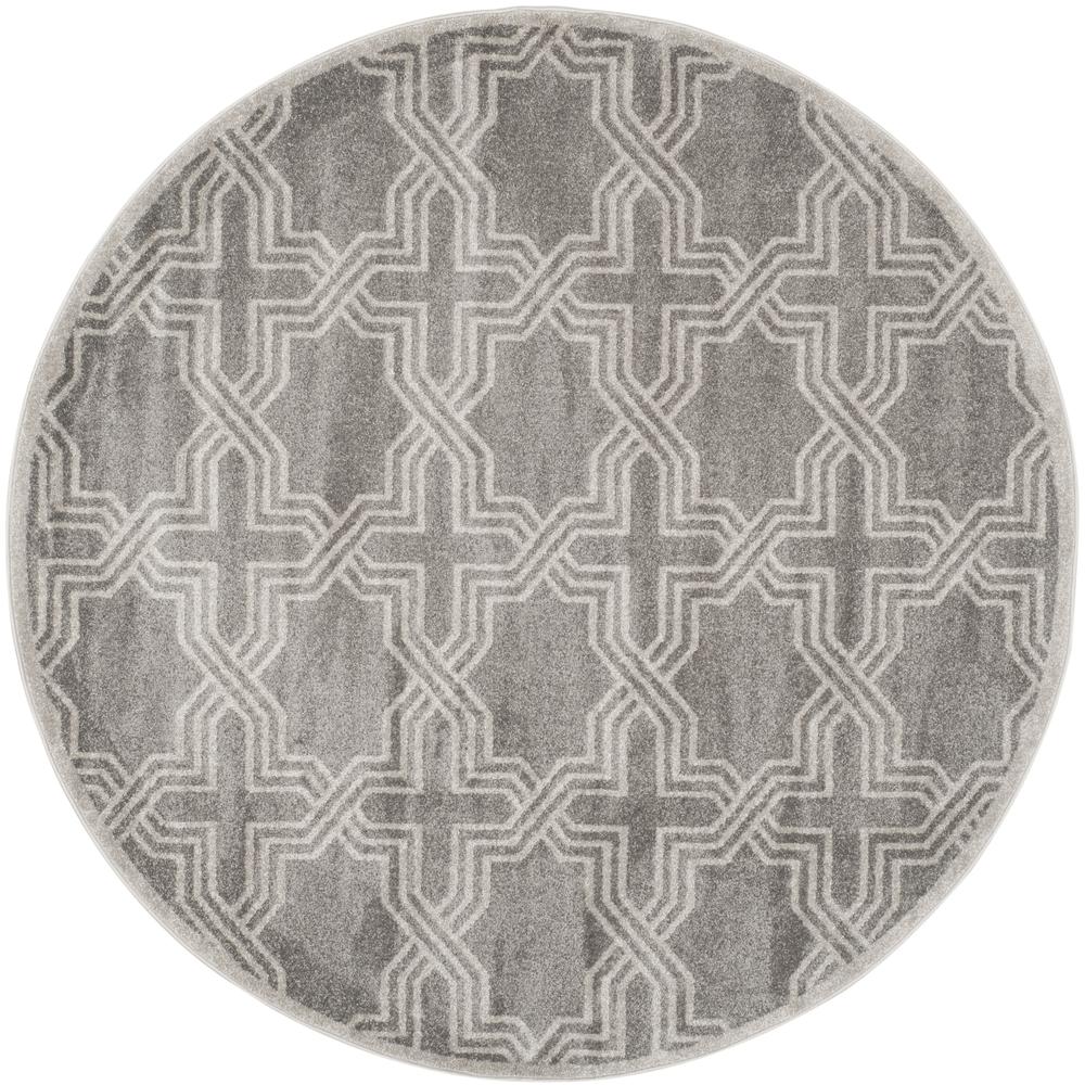 AMHERST, GREY / LIGHT GREY, 7' X 7' Round, Area Rug, AMT413C-7R. Picture 6