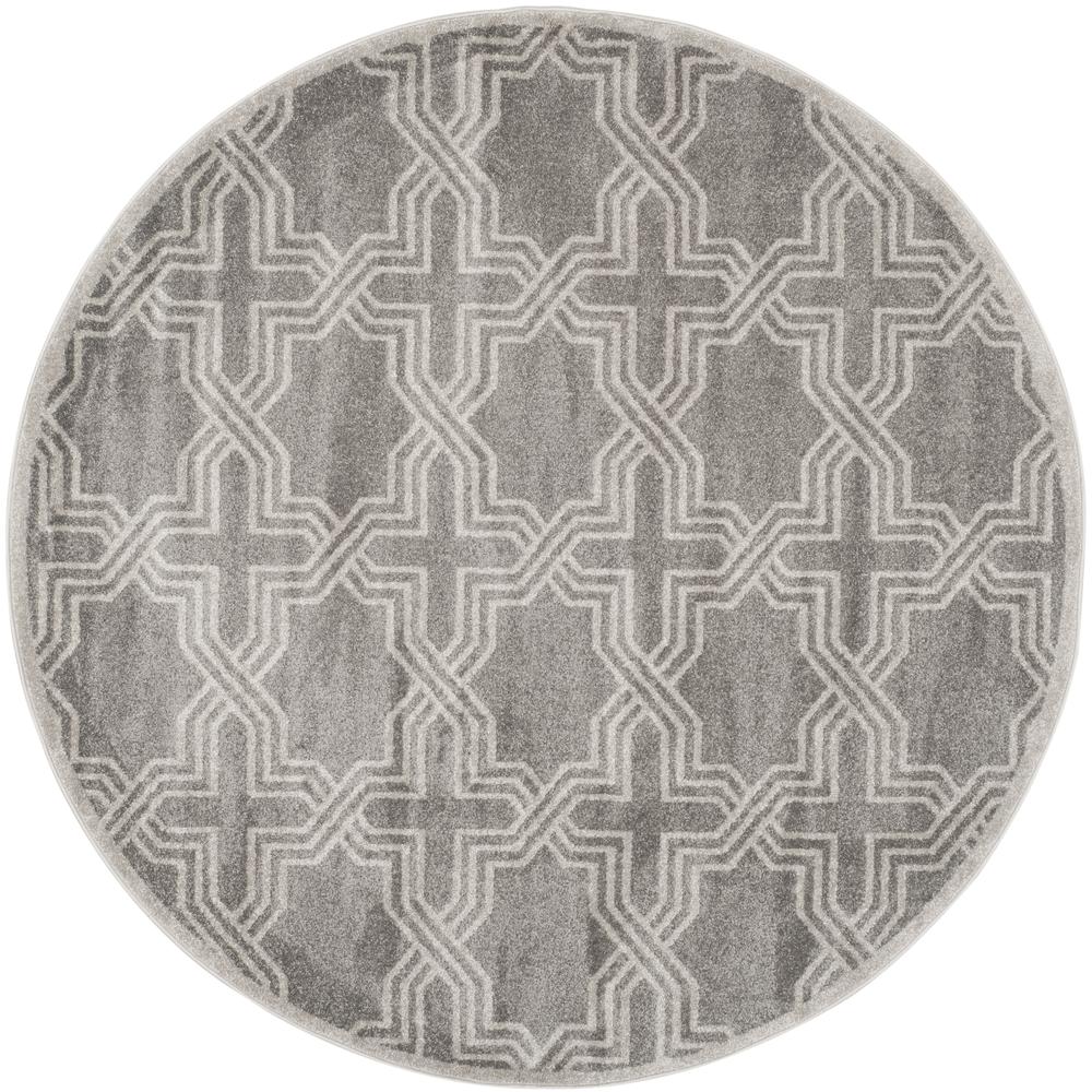 AMHERST, GREY / LIGHT GREY, 7' X 7' Round, Area Rug, AMT413C-7R. Picture 2