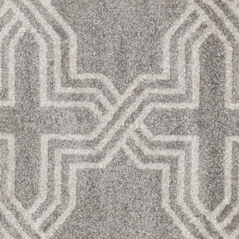 AMHERST, GREY / LIGHT GREY, 7' X 7' Round, Area Rug, AMT413C-7R. Picture 3
