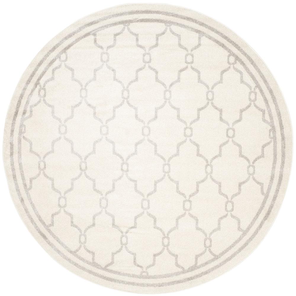AMHERST, IVORY / LIGHT GREY, 5' X 5' Round, Area Rug, AMT414E-5R. Picture 1