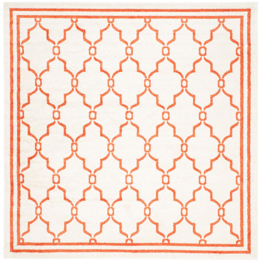 AMHERST, BEIGE / ORANGE, 7' X 7' Square, Area Rug, AMT414F-7SQ. Picture 1