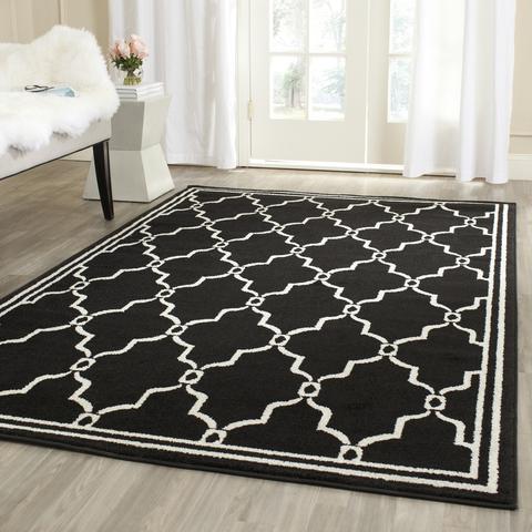 AMHERST, ANTHRACITE / IVORY, 5' X 8', Area Rug, AMT414G-5. Picture 6